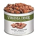 Virginia Diner Premium Natural Honey Roasted Almonds, Sweet & Salty Gourmet Snack in Gift Tin 1.12 Pound (Pack of 1)