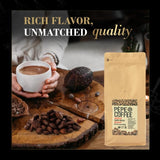 Pepe Coffee Organic Dark Roast Ground Coffee 2 lb 1-pack by Chef Pepe