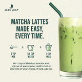 Jade Leaf Matcha Organic Matcha Latte Mix - Bulk Value Size - Lightly Sweet Japanese Matcha Green Tea Powder with Organic Cane Sugar for Café Style