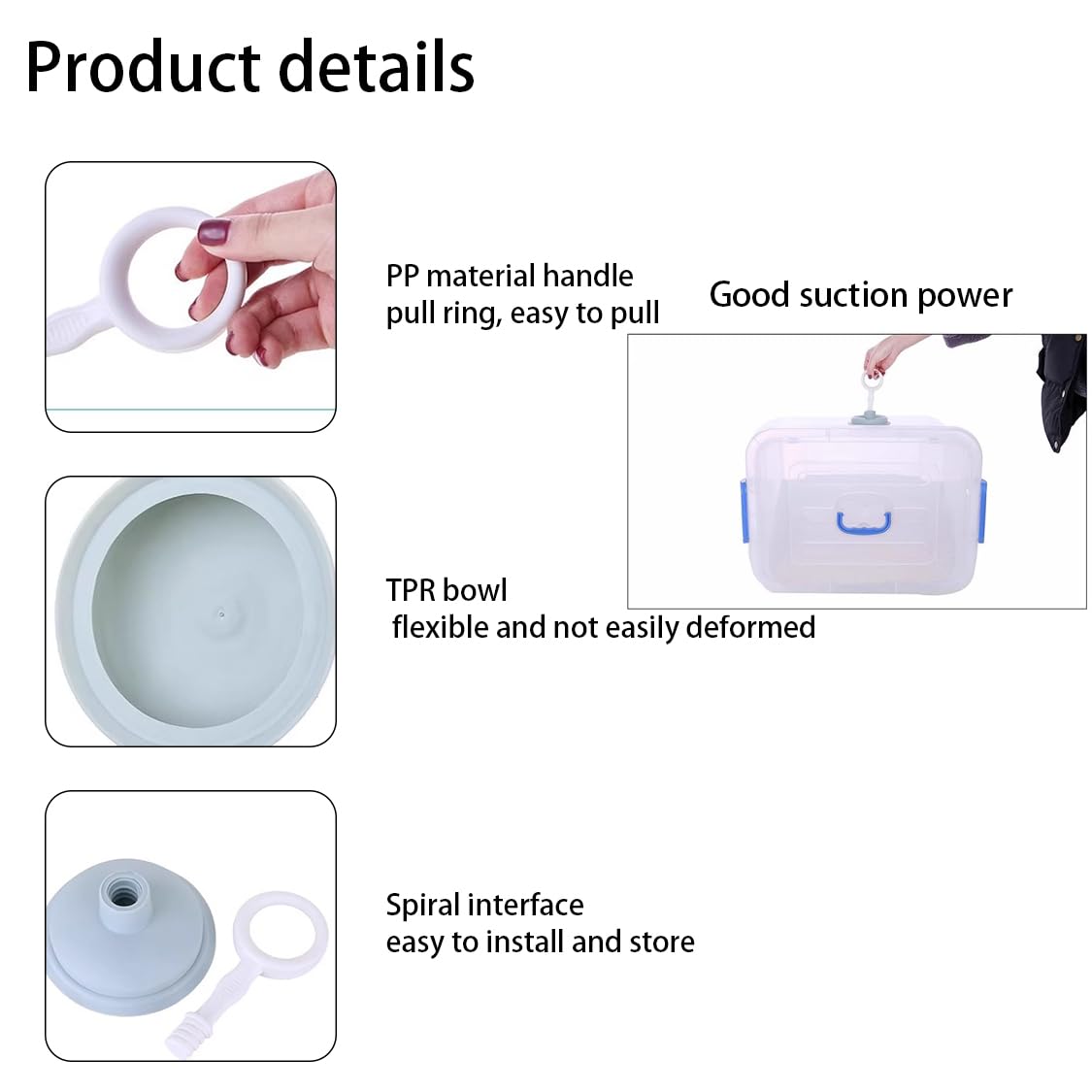 2 Pcs Blue Sink Plunger,Bathroom Small Drain Plunger Portable Kitchen Sink Drains Suction Cup Liquid Plumber Clog Remover Easy To Unclog,Drain