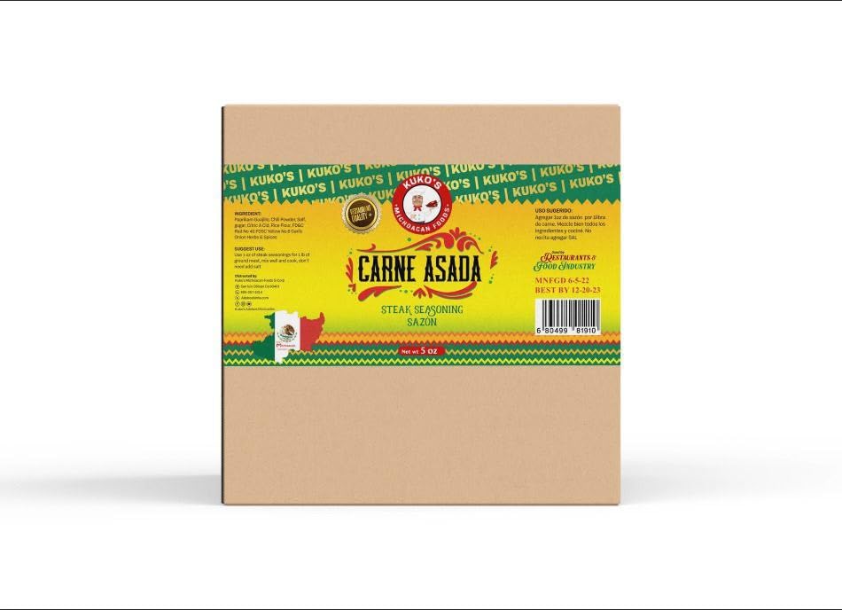 Premium Carne Asada Seasoning con Limón - 25 lb Bulk Bag | Authentic Mexican Spice Rub & Marinade for Beef, Skirt Steak, Flank Steak