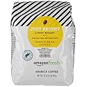 Amazon Fresh, Just Bright Whole Bean Coffee Light Roast, 32 Oz