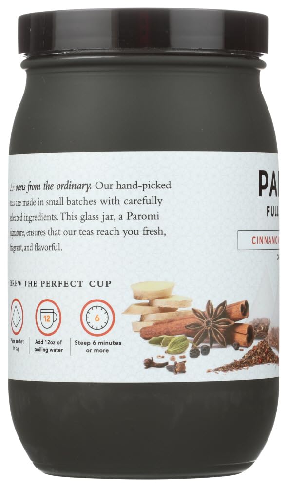 Paromi Tea BCA53412 Cinnamon Chai Tea, 6 x 15 Ct