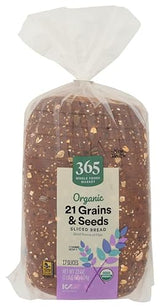 365 by Whole Foods Market Organic 21 Grains & Seeds Bread, 22 OZ