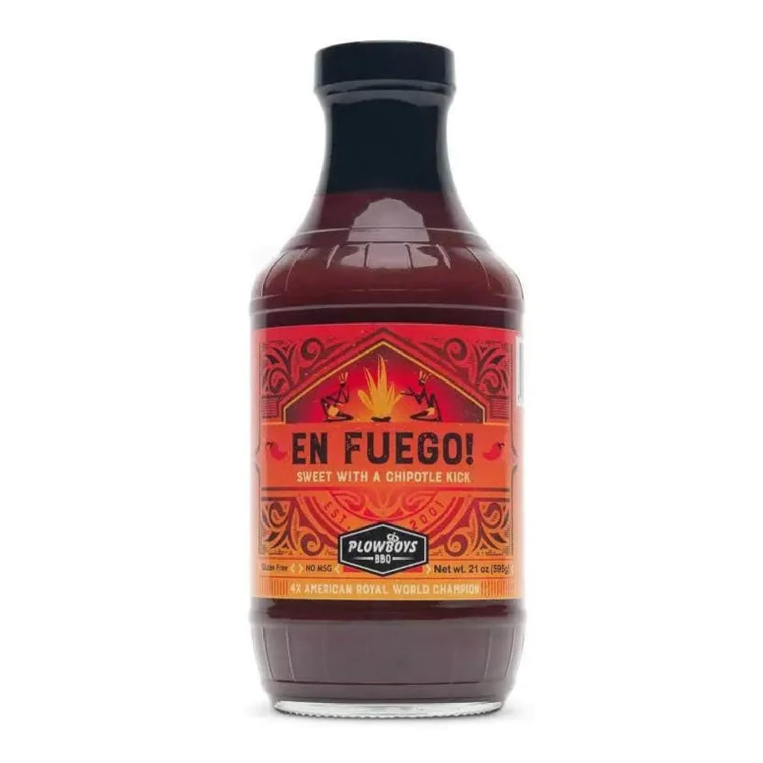 Plowboys BBQ Barbecue Sauce (En Fuego - 64 Fl Oz)