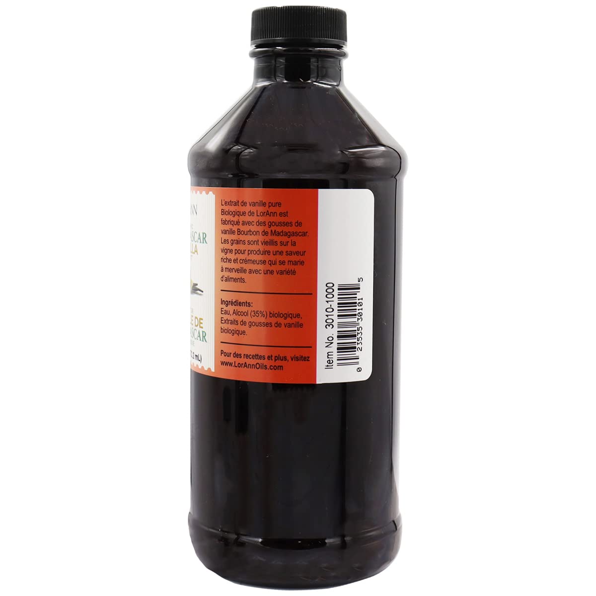 LorAnn Organic Madagascar Vanilla Extract 16 ounce bottle