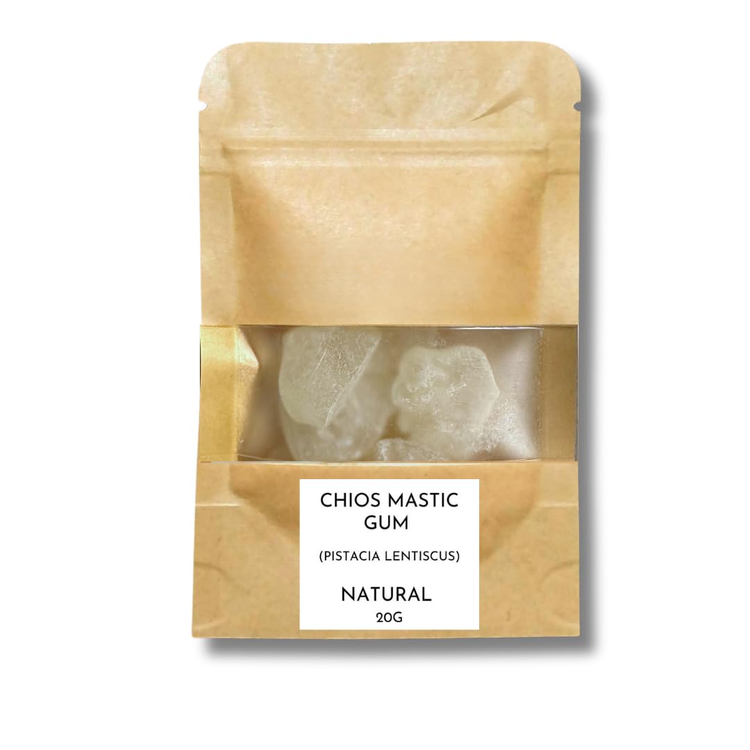 Greek Mastic Gum Chios Tears ??????? Greece (Pistacia Lentiscus) - Fresh & Premium Quality - Large Tears (20 Grams)