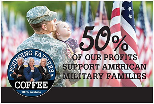 Founding Fathers Coffee Zero "Dark" Thirty Dark Roast 12 Ounce Ground Coffee