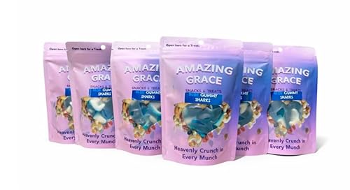 Blue and White Gummy Sharks