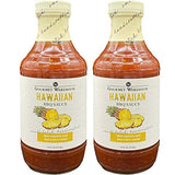 Gourmet Warehouse Hawaiian BBQ Sauce, Premium Barbecue Sauces Handcrafted In Small Batches Gluten-Free, HFCS-Free, Delicious Sauce 16 Ounces Bottle