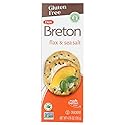 Dare Breton Gluten Free Crackers, Original with Flax, 4.76 Ounce (Pack of 6) by Dare