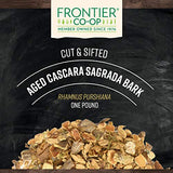 Frontier Co-op Cut and Sifted Wildcrafted Cascara Sagrada Bark 1lb - Aged Buckthorn Bark, Bulk Wholesale Bag