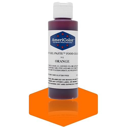 Americolor Soft Gel Paste Food Color, 4.5-Ounce, Orange