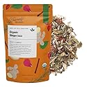Heavenly Tea Leaves Organic Ginger Jazz, Bulk Loose Leaf Tea and Herb Blend, 1 Lb. (Approx. 200 Servings) - Delicious Hot or Iced, Blend of Licorice