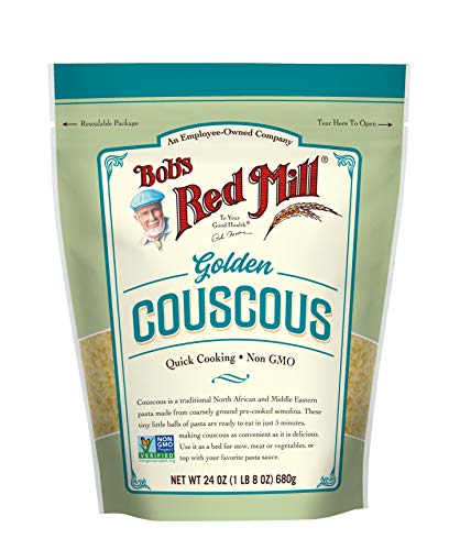 Bob's Red Mill Golden Couscous, Quick Cooking - 24 Ounce (Pack of 1), Non-GMO, Vegan, Moroccan-Style Wheat Couscous Pasta