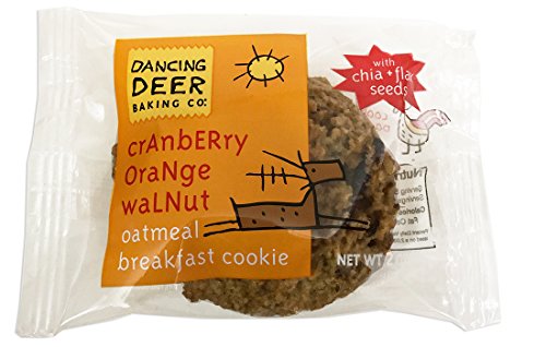 Dancing Deer New Fresh Baked Oatmeal Breakfast Cookies (Cranberry Orange Walnut)-12 Counts -2 oz per count