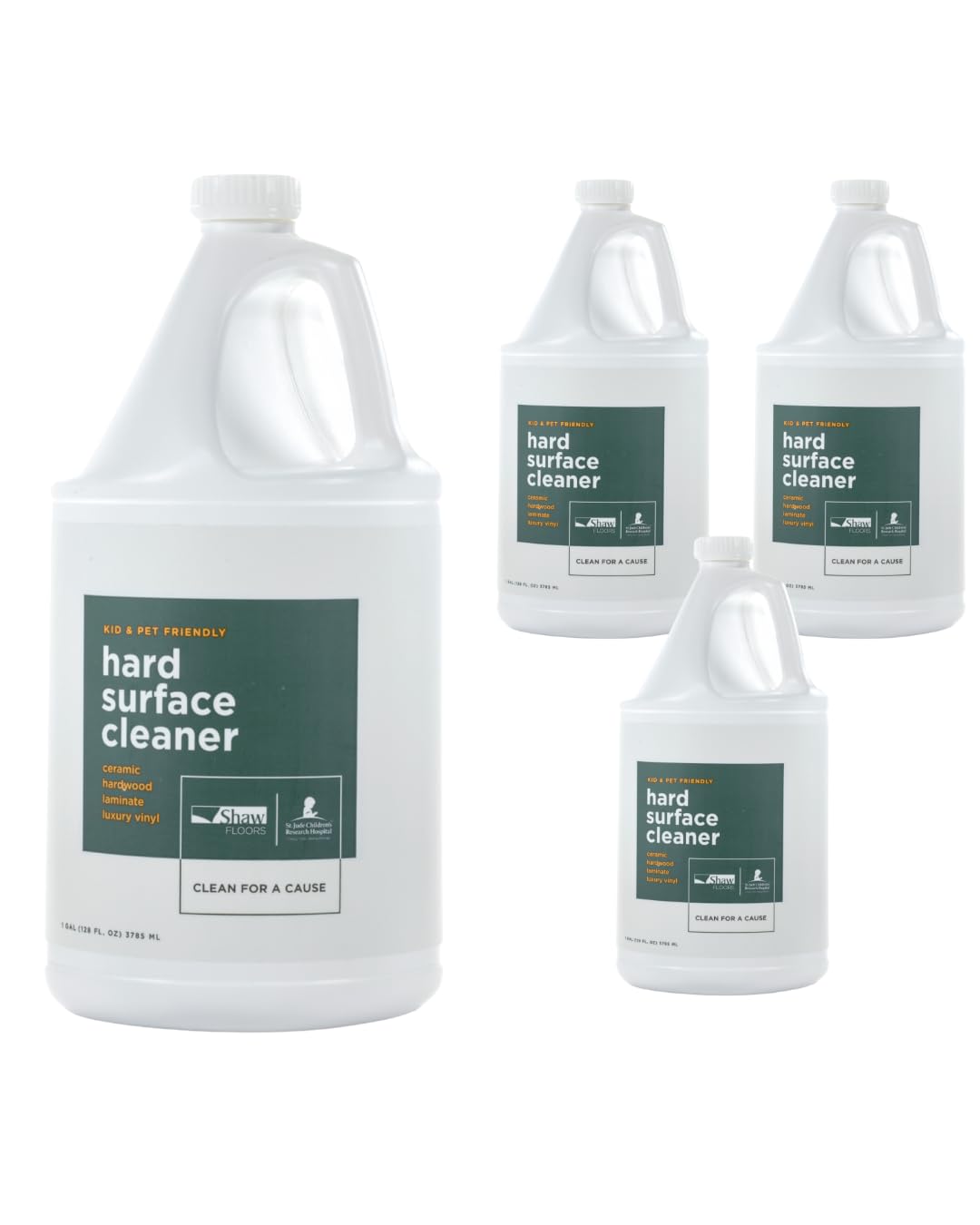 Shaw Floors Hard Surface Cleaner- 128 Fl Oz - Refill for Spray Mops and Spray Bottles - Ideal for Hardwood, Vinyl, Ceramic, Glass, Countertops