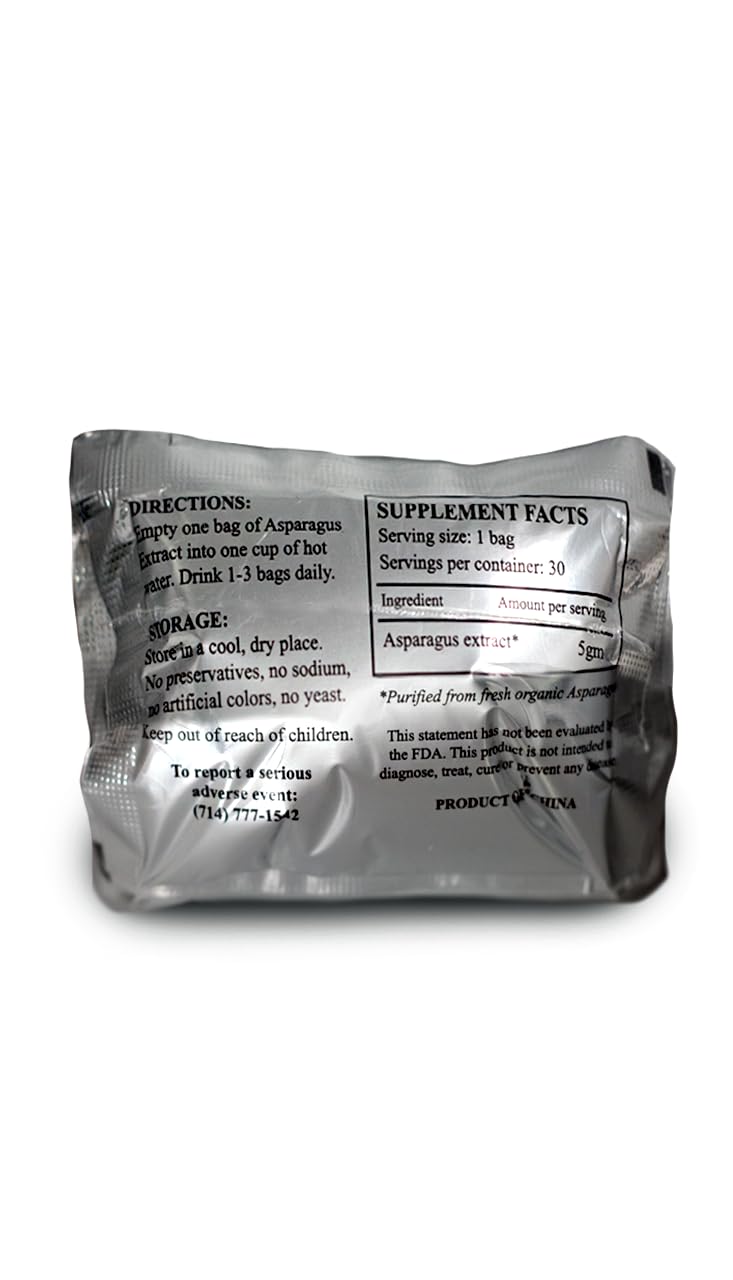 Asparagus Extract Tea by Chis Enterprise 5 gm per bag, 30 bags