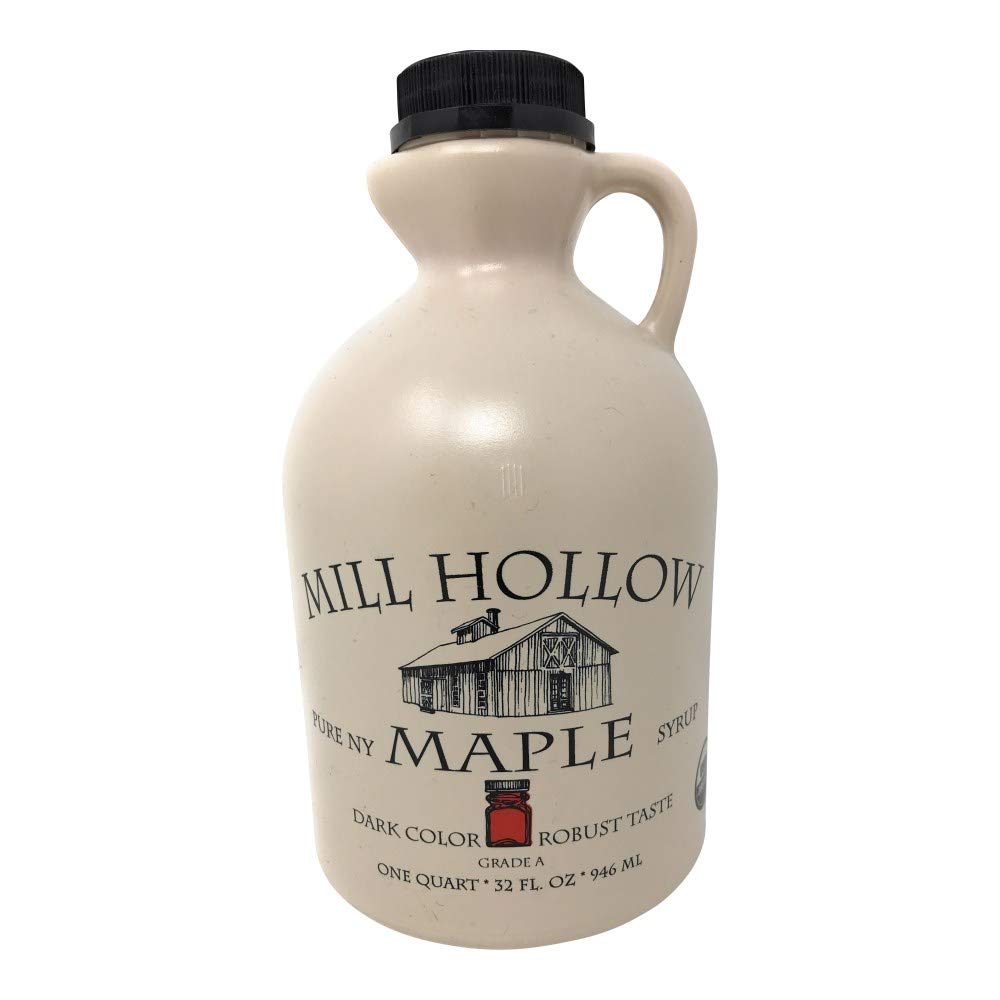 Mill Hollow Maple Organic Amber NY Grade A Maple Syrup, 1 QT