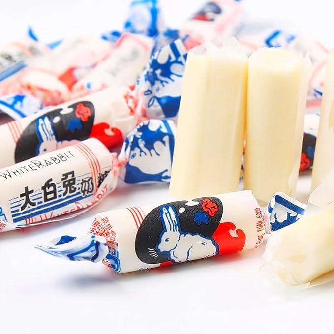 White Rabbit Toffee Childhood Tastes Toffee Small Gifts Snacks Shanghai Specialties White Rabbit Creamy Candy 17.7 Oz(500 Gram) (1.1 Pound (Pack