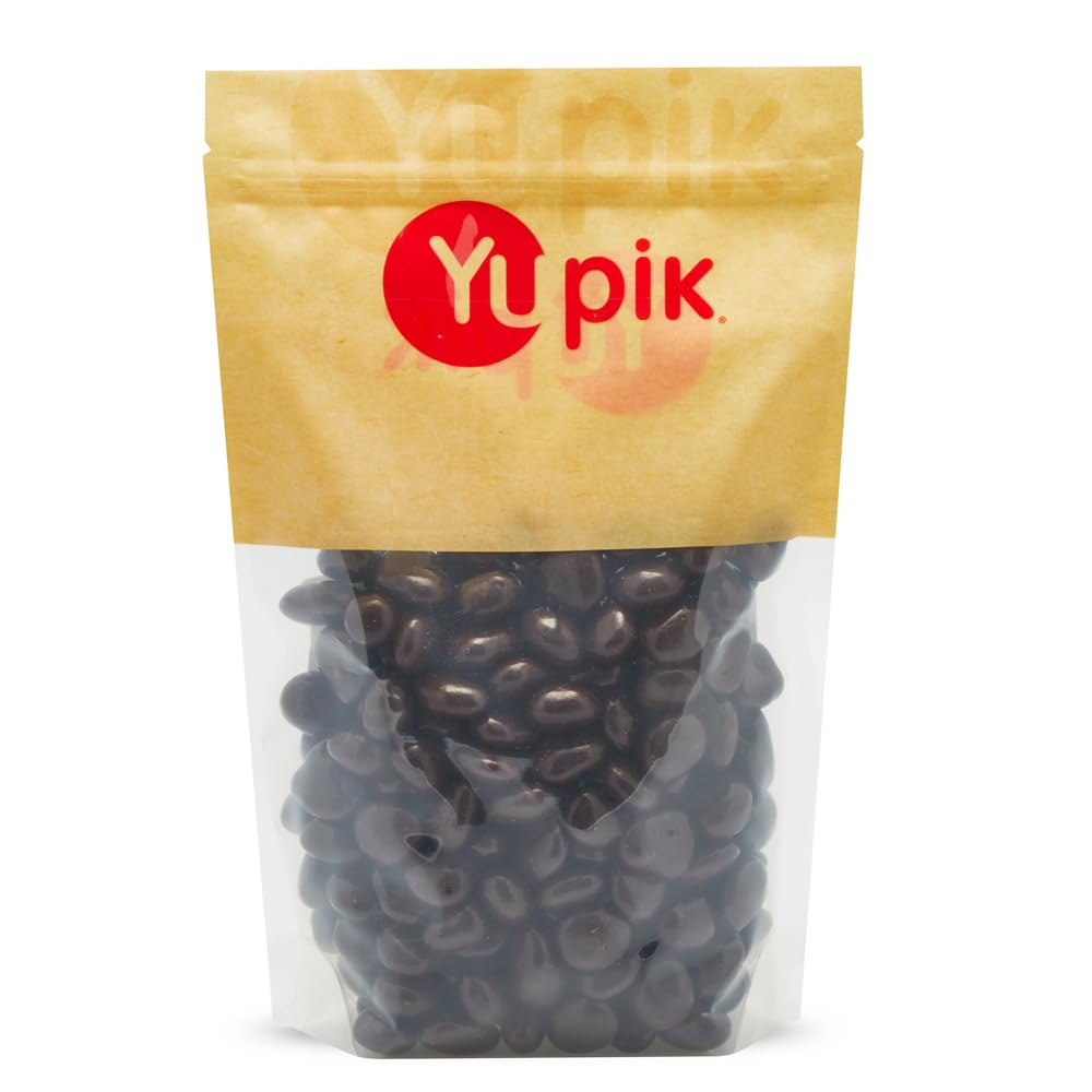 Yupik Dark Chocolate Covered Cherries, 60% Cacao, 2.2 lb (35.2 oz), Kosher, Dried Fruits, Dried Cherries Dipped in Rich Dark Chocolate, Smooth