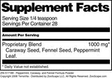 Peppermint, Caraway, and Fennel Formula Powder (1 oz, ZIN: 517189) - 3 Pack