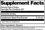 Cardamom Seed Pod Glycerite Liquid Extract (1:5) - No Flavor (1 oz, ZIN: 522212) - 3 Pack