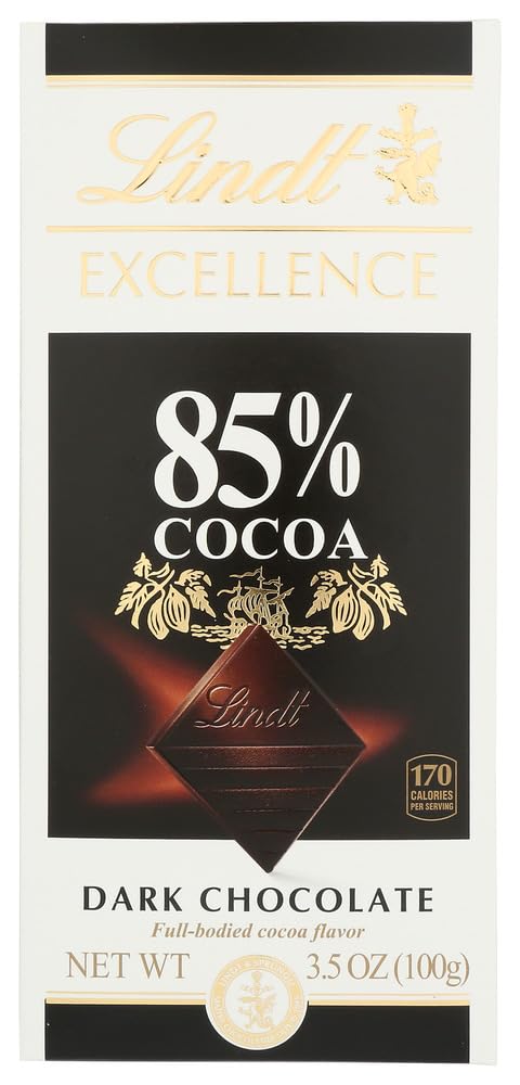 Lindt Excellence Extra Dark Chocolate 85% Cocoa, 3.5 Ounce (Pack of 1)