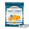 Honees Honey & Ginger Hard Candy Individually Wrapped | Natural & Healthy Candy, Italian Made with Real Honey & Indonesian Ginger, 1 Pack (2.85 oz)