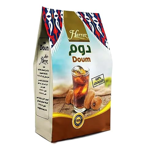 (1 Pack = 8.82 oz / 250 gm) Dried Premium Doum Harraz Egyptian Herbal Loose Natural Flowers Caffeine Free Doom Dom Hyphaene Thebaica Palm Powder