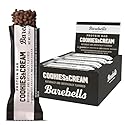 Barebells Protein Bars Cookies & Cream - 12 Count, 20g High Protein Treats - Chocolate Nutrition Bar with 1g Total Sugars - On-The-Go Breakfast or
