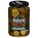 Mt Olive, Majestic Picklery Premium Maple Bourbon Bread Butter Chips, 24 Fl Oz