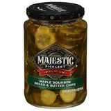 Mt Olive, Majestic Picklery Premium Maple Bourbon Bread Butter Chips, 24 Fl Oz