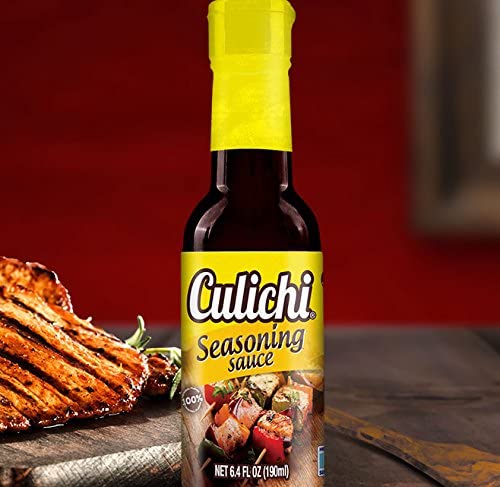 Salsa Culichi (TM) Official Savory Seasoning Sauce (Jugo Sazonador - Authentic Mexican Salsa) (3 Bottles)
