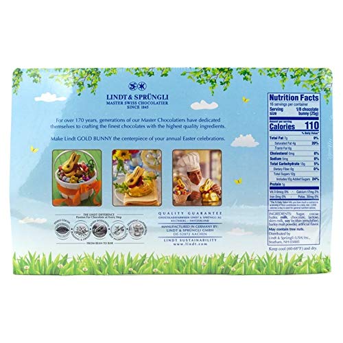 Lindt Milk Chocolate Gold Bunny Duo 14 oz (200grx2)