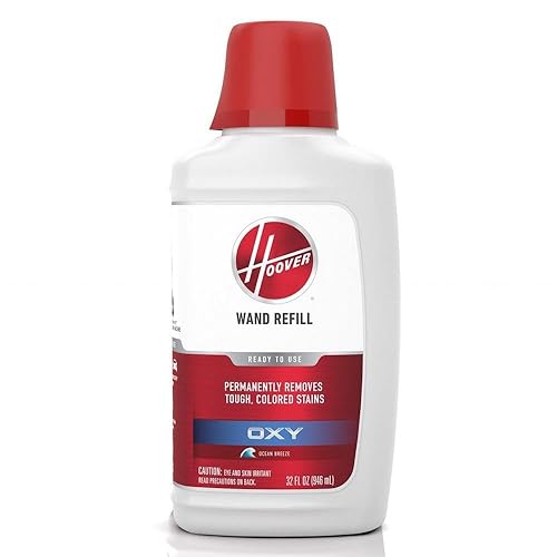 Hoover Oxy Spot Chaser Cleaner Solution Refill for SmartWash Pet, 32 oz., Stain Remover and Pretreat formula, Upholstery and Carpet Shampooer
