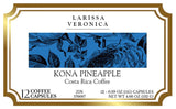 Kona Pineapple Costa Rica Coffee (Single Serve K-Cup Pods) (Gourmet, Naturally Flavored, Whole Coffee Beans) (12 pods, ZIN: 576687)
