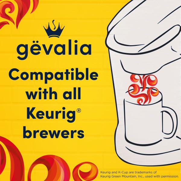 Gevalia Dark Royal Roast Dark Roast K?Cup Coffee Pods, Bold & Intense Dark Roast Single Serve Coffee 10 Count (Pack of 1)