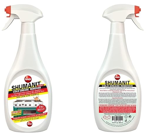 Shumanit Bagi Super Cold Grease Remover 16.9fl.oz (Package May Vary) + Free Sponge Pack of (3)