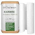 Reusable Paper Towels | Reusable Towels 2 Rolls. Plastic Free Paper Rolls for Home & Kitchen Cleaning