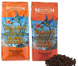 Magnum Jamaica Blue Mountain Coffee Blend - 2lbs Whole Bean (2 Pack)