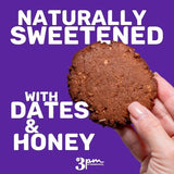 3PM Afternoon Bites Cranberry Flaxseed Functional Cookies, with Postbiotics and 5g of Protein, box of 12 individually wrapped cookies