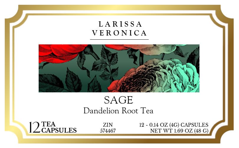 Sage Dandelion Root Tea (Single Serve K-Cup Pods) (12 pods, ZIN: 574467) - 2 Pack