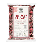 Dried Whole Hibiscus Flowers -5 oz, Flor de Jamaica, Sorrel Flower, Zobo Flower, Flor De Jamaica Secas, Non-GMO, Caffeine-Free. Perfect for Mexican