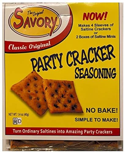 Savory Saltine Seasoning 2-Pack - 1 ORIGINAL, 1 TEXAS CHIPOTLE plus 2 Ex-Large Double Sealed Zip Top Bags