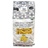 Di Bari Organic Lemon Torchietti Pasta, Bronze Die Cut, Made in Italy, 2.2 lbs