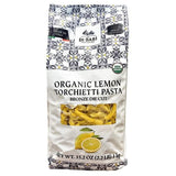 Di Bari Organic Lemon Torchietti Pasta, Bronze Die Cut, Made in Italy, 2.2 lbs