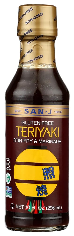 San-J Teriyaki Cooking Sauce, 10 Ounce (Pack of 6)