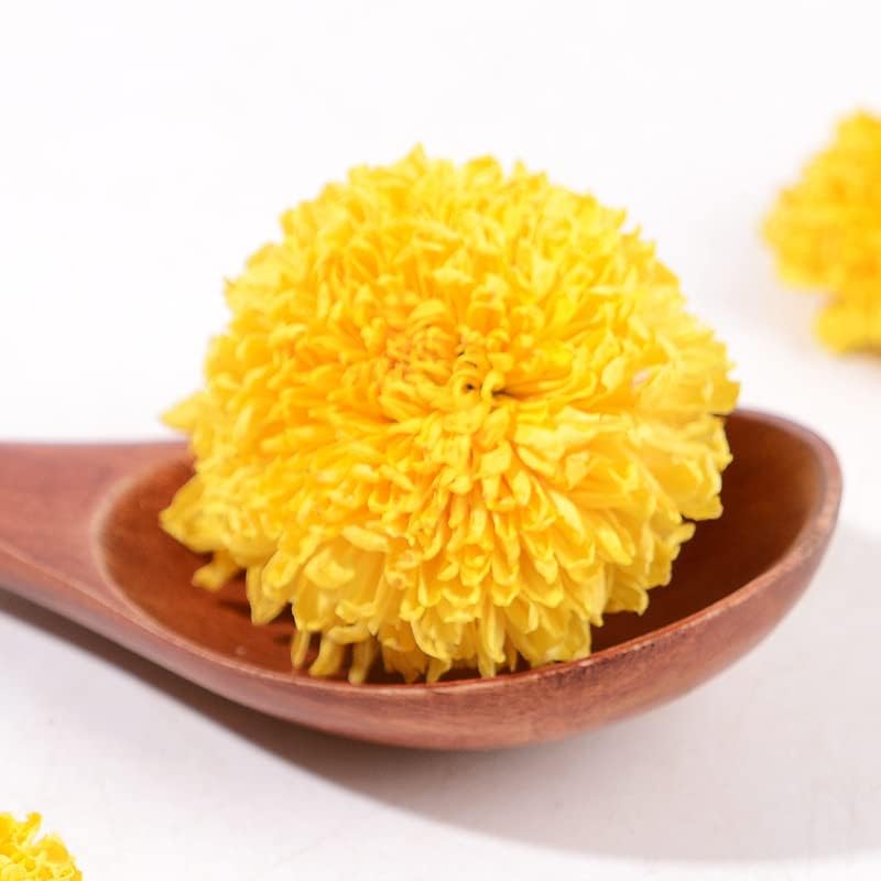 Wuyuan Yellow Chrysanthemum Tea 3.52 oz Huangju Dried Chrysanthemum Flowers Loose Leaf Tea