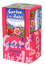 Garden of the Andes 100% Organic Herbal Tea, Rosehip and Hibiscus, 20-Count